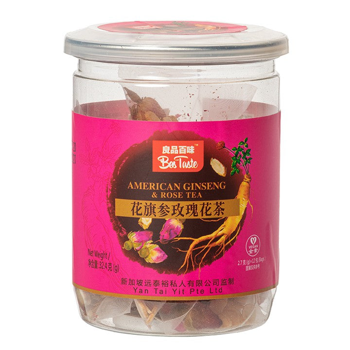 American Ginseng  Rose Tea (Hua Qi Shen Mei Gui Hua Cha) - 1 BOT