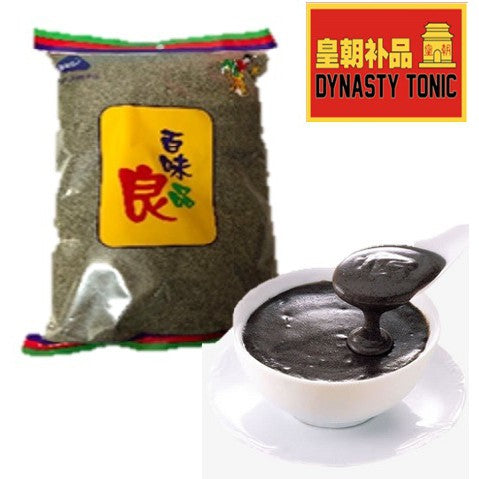 Unsweetened Black Sesame Powder 500g (Bai Wei Chun Hei Zhi Ma) - 1 PKT